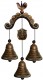 Kleine Glocken Zusammensetzung (3 Glocken, Hufeisen und eine Eule) - 1